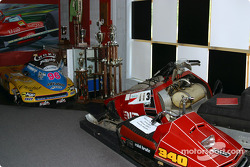 Visite au musée Gilles Villeneuve: the snowmobiles