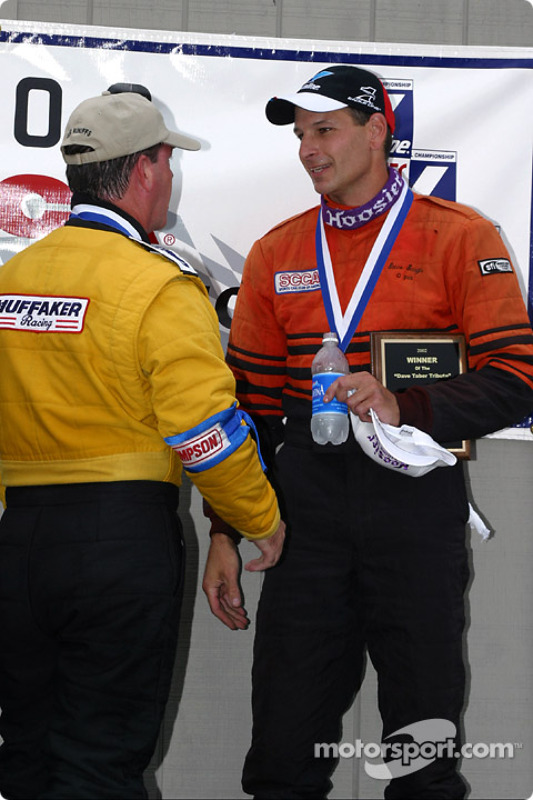 The podium: race winner Steve Sargis and Michael Pinney