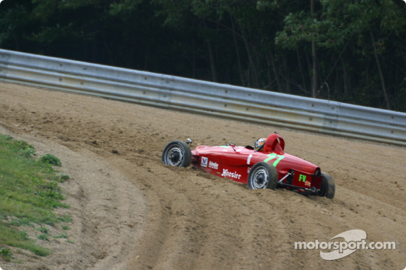 Donald Schanche off the track