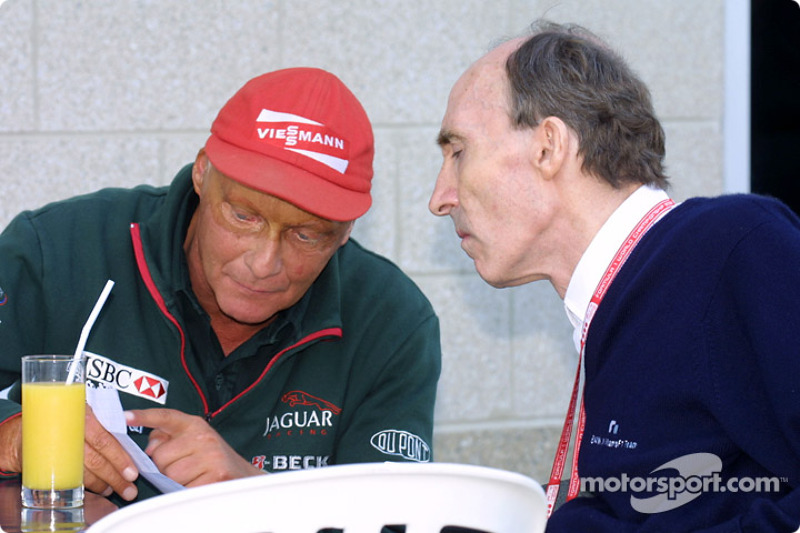 Niki Lauda and Frank Williams