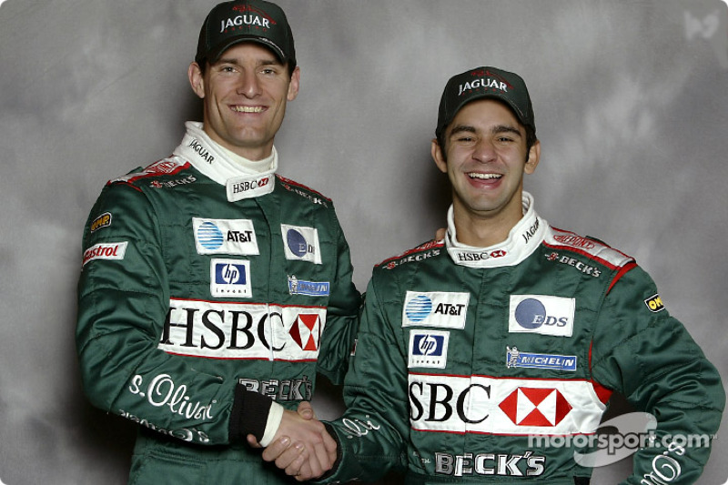 New Jaguar drivers Antonio Pizzonia and Mark Webber