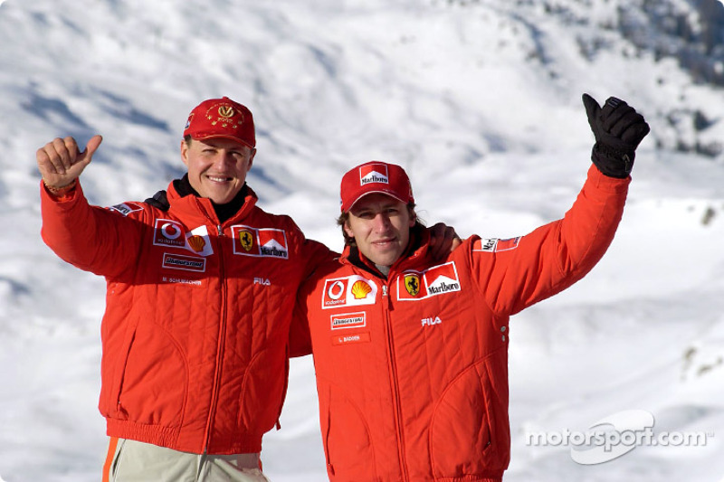 Michael Schumacher ve Luca Badoer