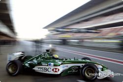 Mark Webber tests the new Jaguar R4