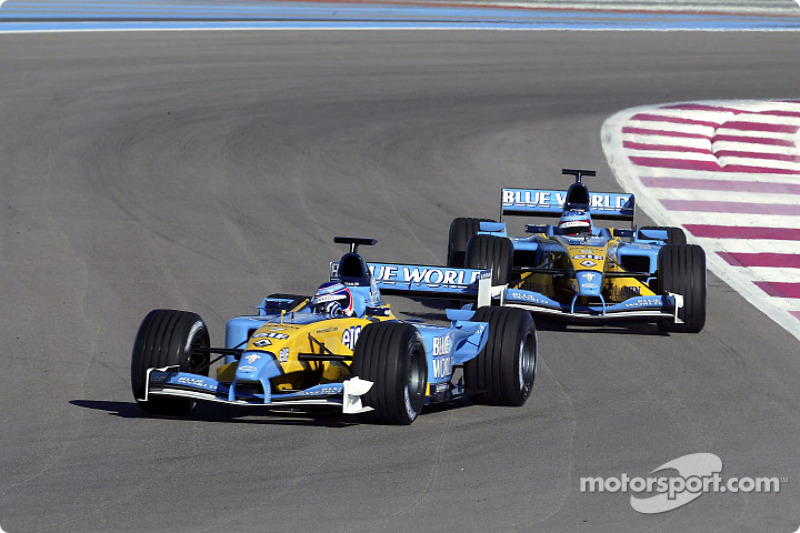 Jarno Trulli and Fernando Alonso