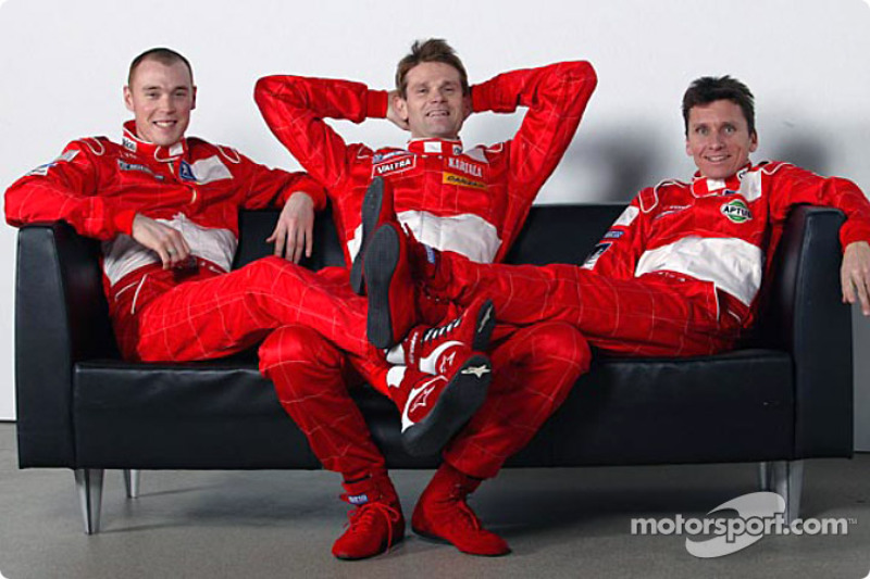 Richard Burns, Marcus Gronholm and Gilles Panizzi