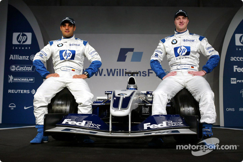 Juan Pablo Montoya ve Ralf Schumacher ve yeni BMW Williams F1 FW25