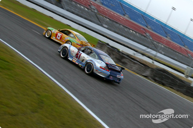 #15 TPC Racing Porsche 996: James Haggerty, John Beaver et #81 G&W Motorsports Porsche GT3 Cup: Brent Martini, Cort Wagner