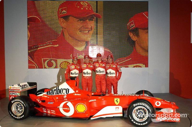 Presentación del Ferrari F2003-GA de 2003