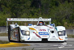 J.J. Lehto testing the Audi R8 for the first time at Moroso (Florida)