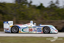 Stefan Johansson in the ADT Champion Audi R8 testing at Moroso (Florida)