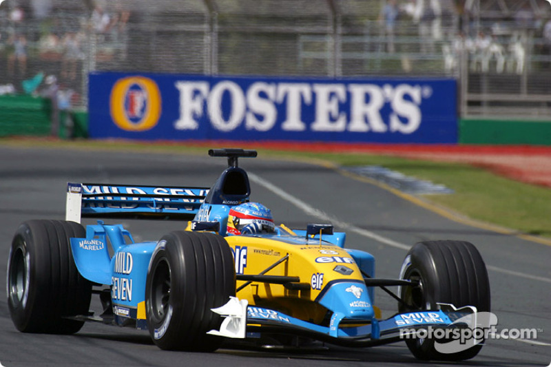 Primer gran premio en los puntos: GP de Australia 2003 (2 puntos al ser 7º)