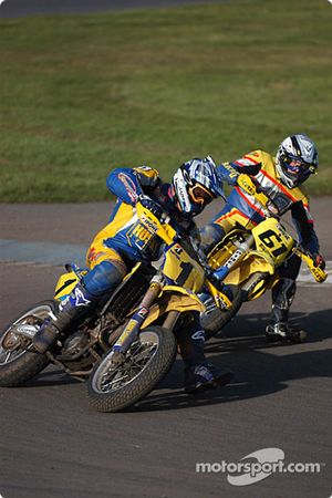 Warren Steele leads Christian Iddon out of last turn