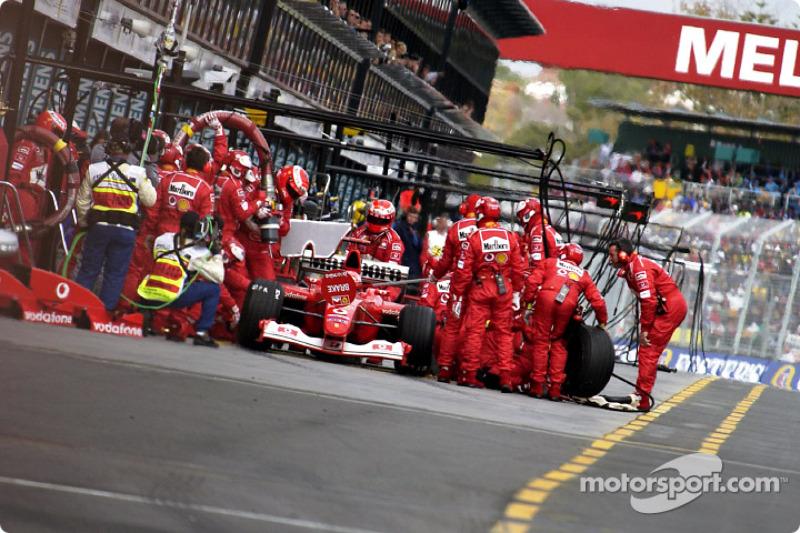 Pitstop for Michael Schumacher