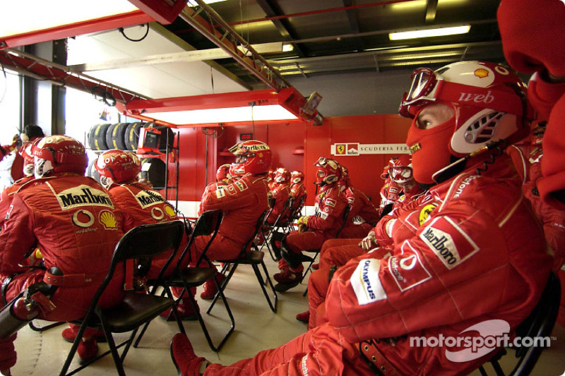 Ferrari pit area