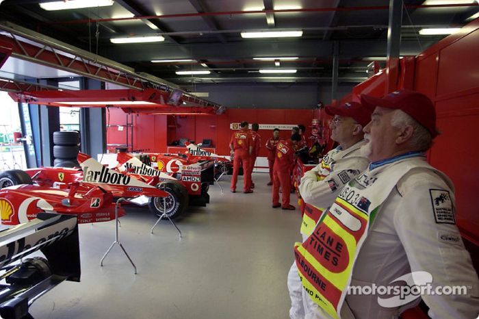 Área de garage de Ferrari