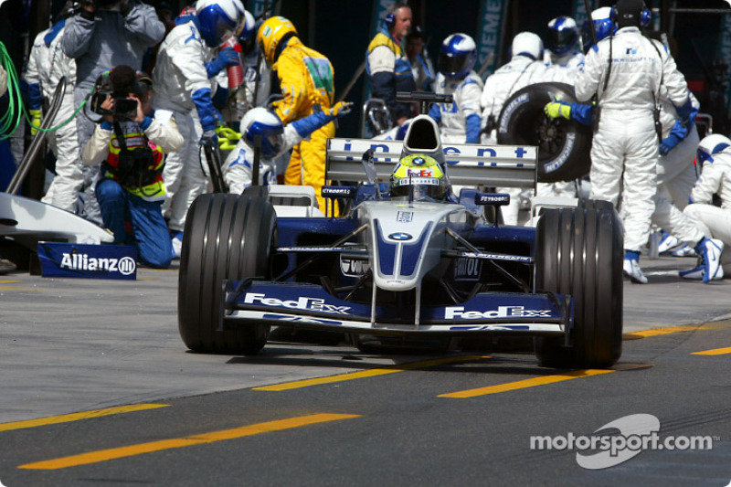 Ralf Schumacher out of the pits