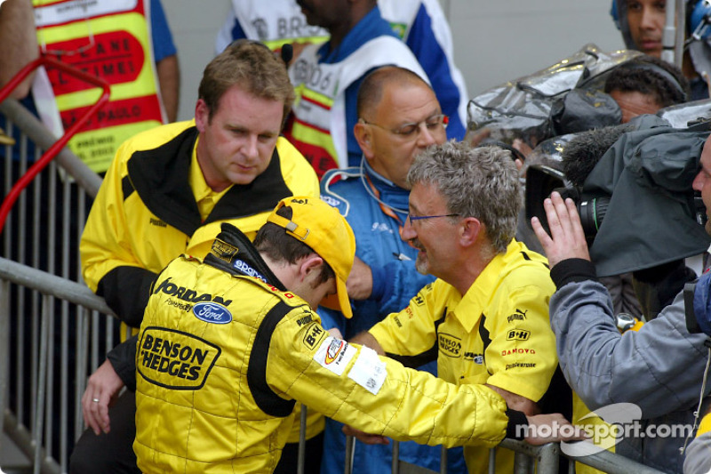 Giancarlo Fisichella and Eddie Jordan thinks they have won the Brazilian Grand Prix