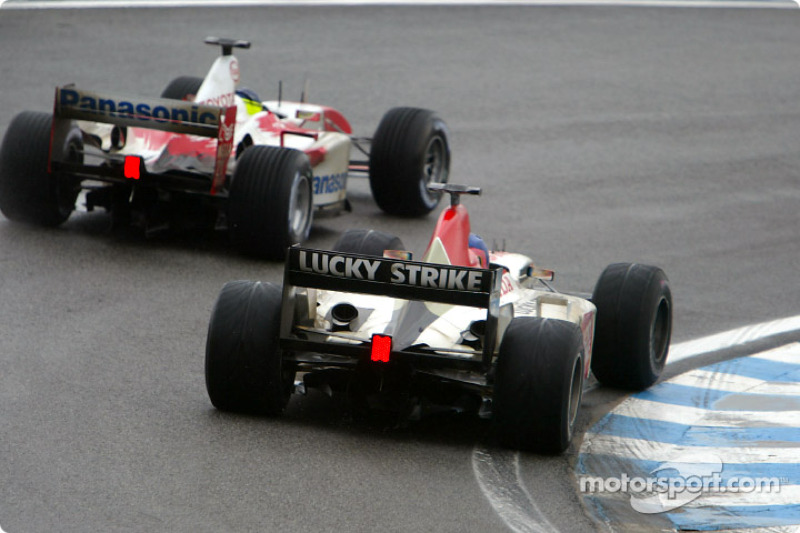 Cristiano da Matta, Toyota, et Jacques Villeneuve, BAR