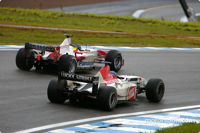Cristiano da Matta, Toyota, et Jacques Villeneuve, BAR