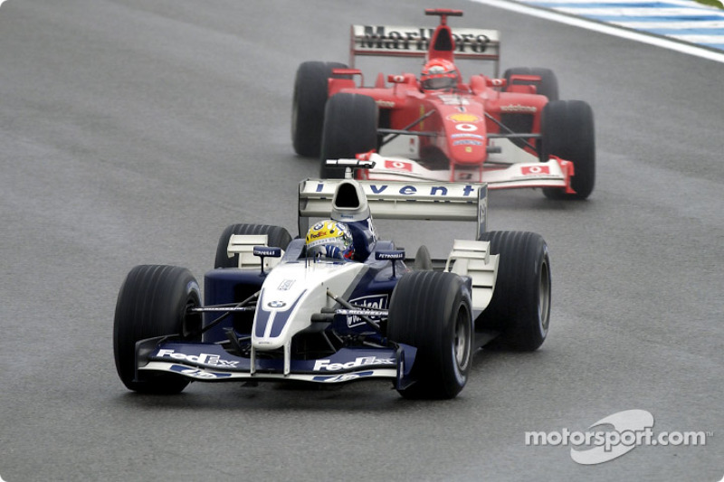 Juan Pablo Montoya et Michael Schumacher