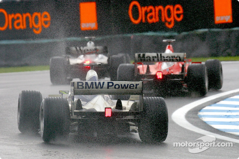 David Coulthard, Michael Schumacher et Ralf Schumacher