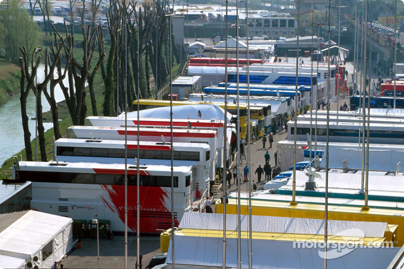 Imola paddock area