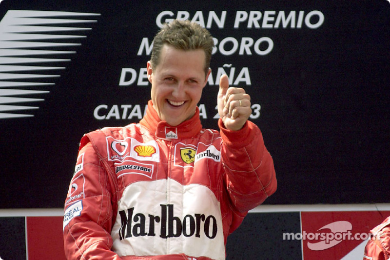Podyum: Yarış galibi Michael Schumacher