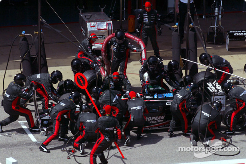 Pitstop voor Jos Verstappen