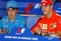 Wednesday FIA basın toplantısı: Fernando Alonso ve Michael Schumacher