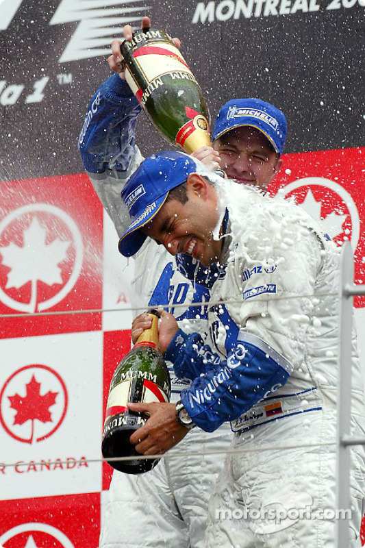 Los nueve podios de Montoya con el FW25 en 2003