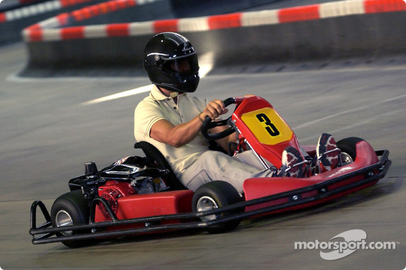 Karting at the Schumacher family track in Kerpen Michael Schumacher at