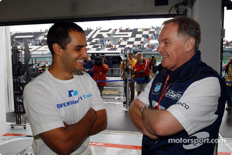 Los nueve podios de Montoya con el FW25 en 2003