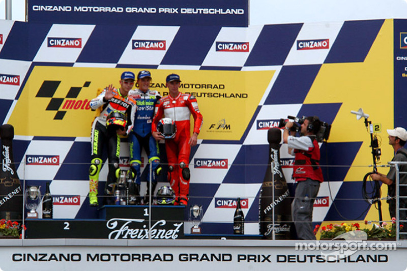 2003: 1. Sete Gibernau, 2. Valentino Rossi, 3. Troy Bayliss