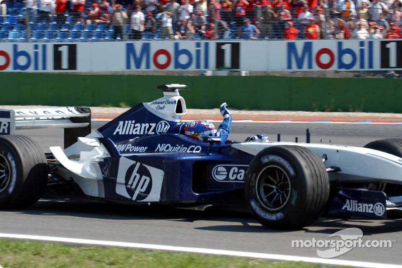 Race winner Juan Pablo Montoya