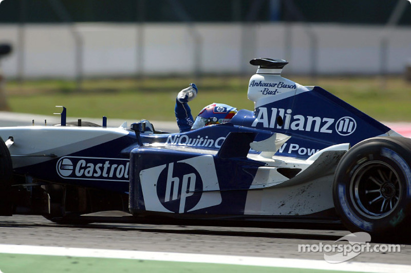 Los nueve podios de Montoya con el FW25 en 2003