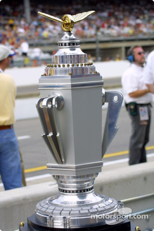 The Brickyard 400 trophy at Indianapolis