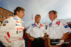 Carlos Sainz, Jean-Claude Vaucard et Guy Fréquelin