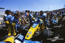 Fernando Alonso en la grilla de largada