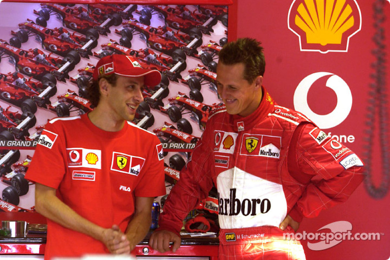 Luca Badoer ve Michael Schumacher