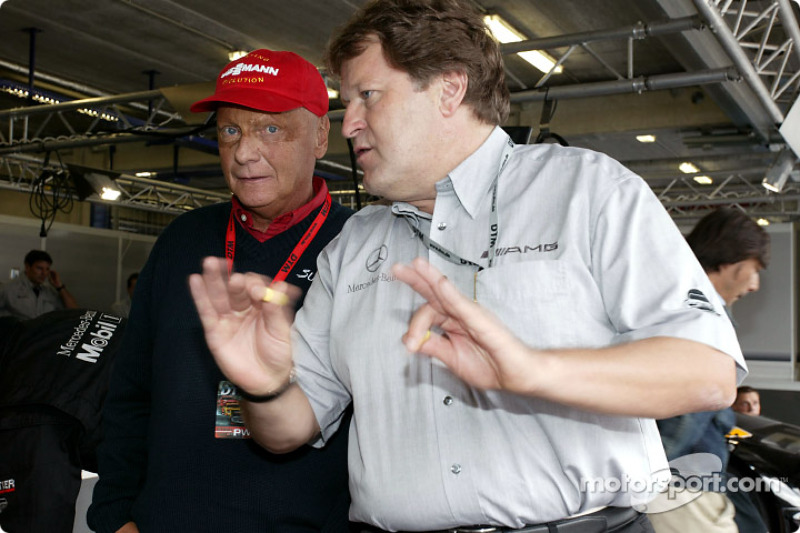 Niki Lauda and Norbert Haug