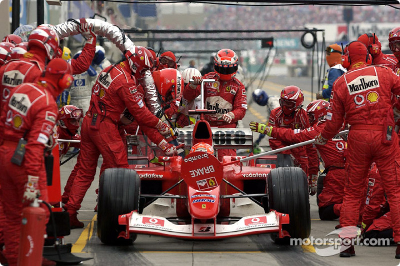 Michael Schumacher pit stop