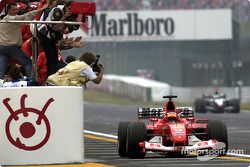 Race winner Rubens Barrichello