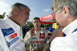 Sébastien Loeb avec Guy Fréquelin et Jean-Claude Vaucard