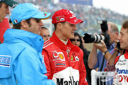 Jarno Trulli en Michael Schumacher