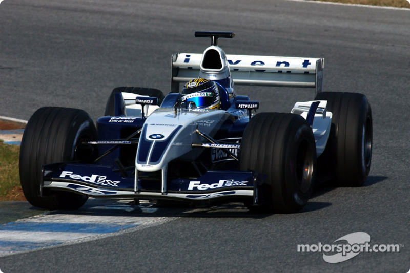 2003年12月:再次参加威廉姆斯车队的F1测试