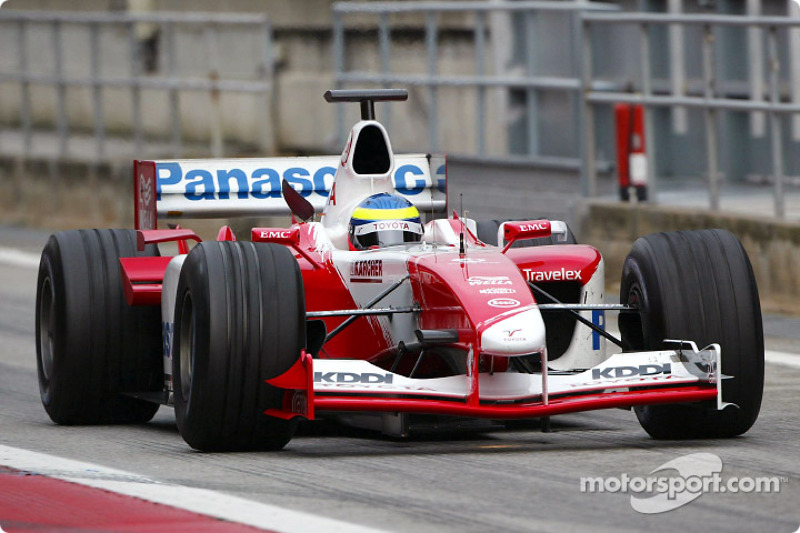 2003: Ricardo Zonta, piloto reserva e de testes do Toyota Toyota TF103