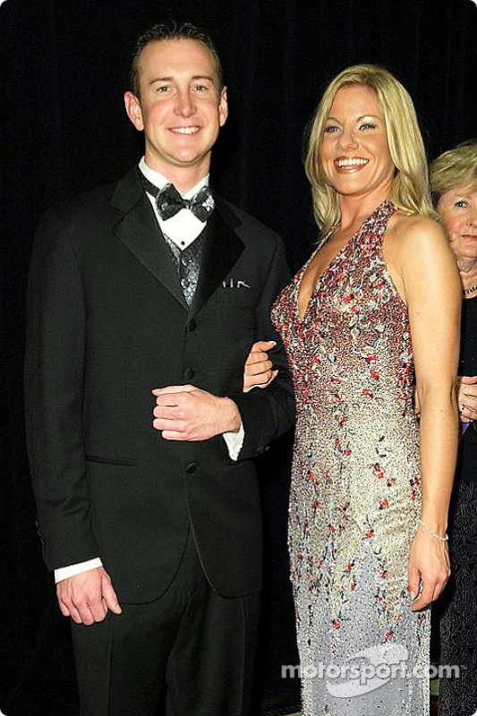 Kurt Busch with his girlfriend at Champions Week