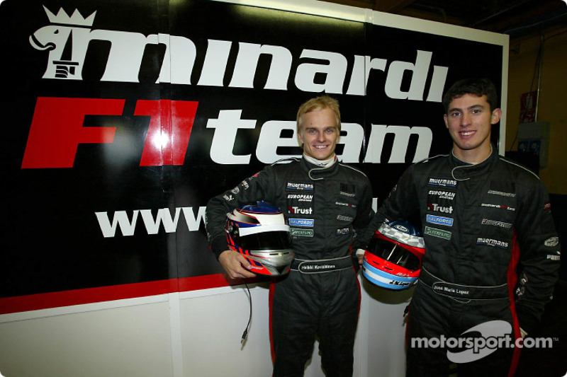 Heikki Kovalainen et Jose-Maria Lopez