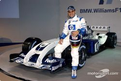 Juan Pablo Montoya avec la nouvelle WilliamsF1 BMW FW26