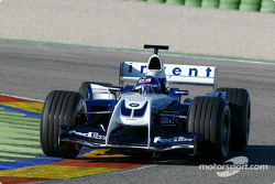 Juan Pablo Montoya essaie la nouvelle WilliamsF1 BMW FW26